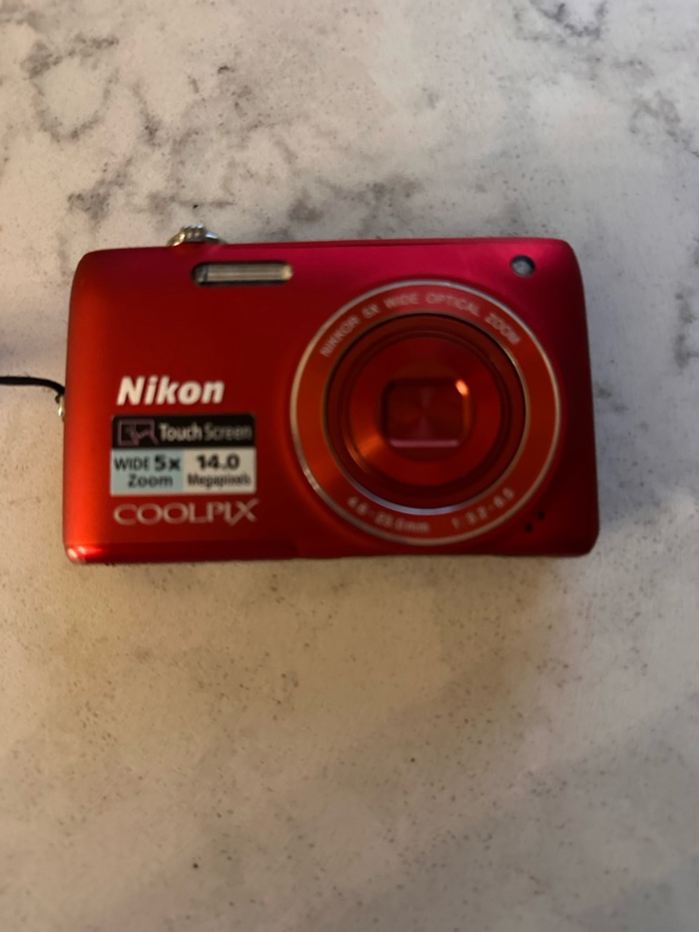 Nikon red COOLPIX Compact Digital Camera